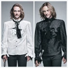 Devil Fashion Mens Gothic Shirt Top Regency Steampunk Aristocrat +Cravat Cosplay
