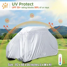 Large Lawn Mower Cover Zero Turn Waterproof Rainproof For Push Mowers Silvery