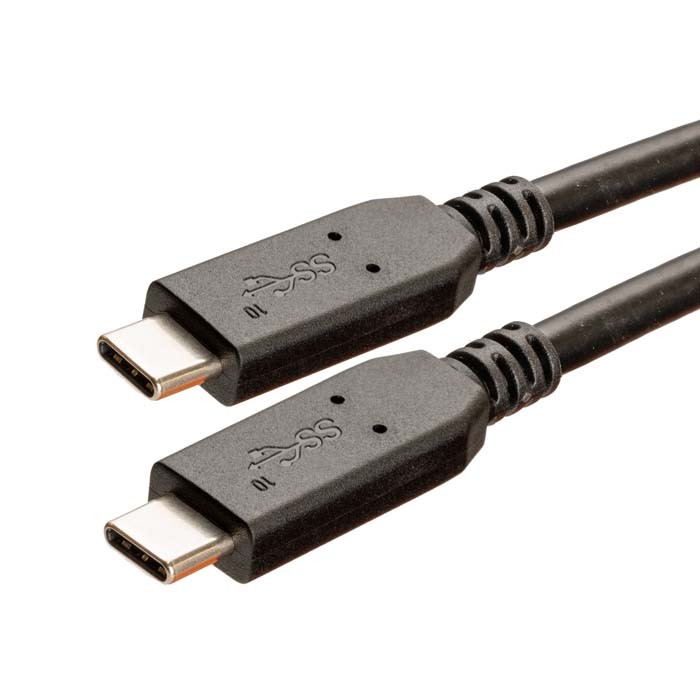Cablenet 0.3m USB C Male to Male USB IF Certified 3.2 Gen2 20Gbps 100W PD Black