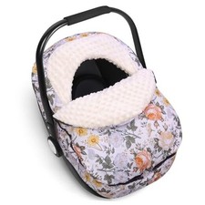 Winter Baby Car Seat Cover, Blanket-Style Winter Car Seat Canopy for Flower