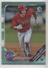 2019 Bowman Chrome Prospects Aqua Refractor 98/125 Adam Haseley #BCP-28 7i2