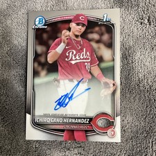 Ichiro Cano Hernandez 2025 Bowman Chrome 1st Prospect Base On Card Auto #CPA-IC