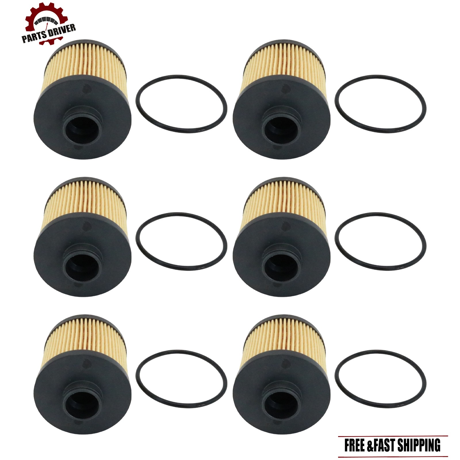 6X For Lamborghini Gallardo Spyder Coupe Superleggera SE Base Nera Oil Filter US