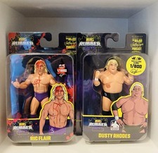 Bloody Ric Flair 1/1000 and Dusty Rhodes 1/500 WrestleCon Big Rubber Guys