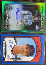Topps-2021 Heritage Milan Tolentino Auto #4/25 + 2024 Auto Blake Mitchell #13/99