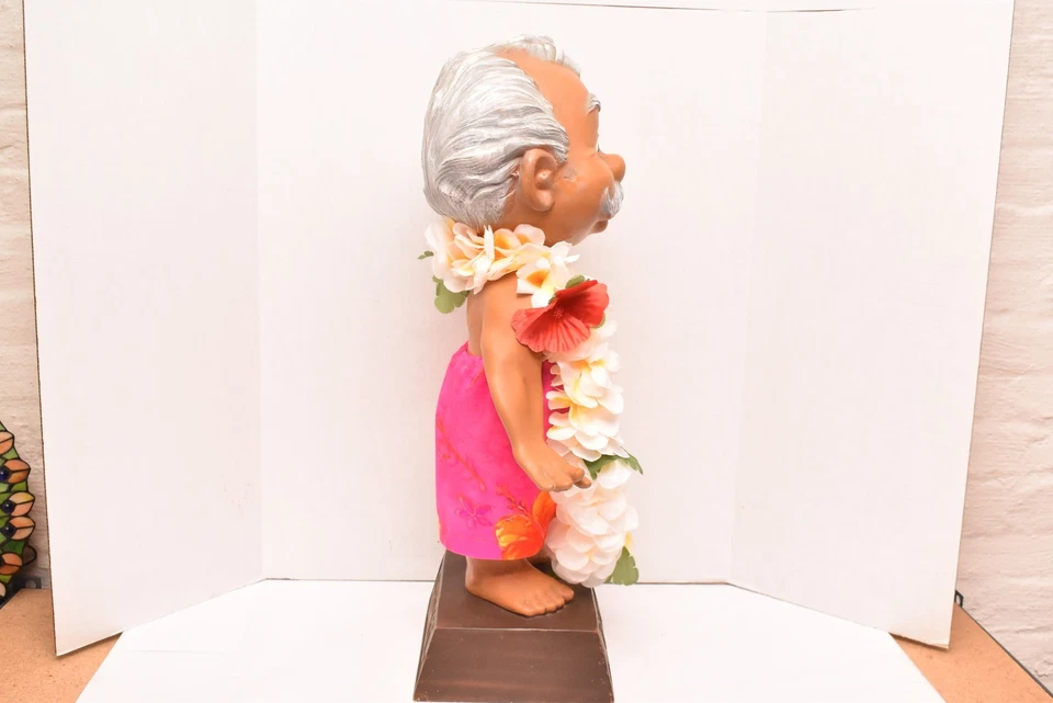 VTG Menehune United AirLines Hawaii Display Doll Figure 70's 27" Advertising MAN - Image 4 of 4