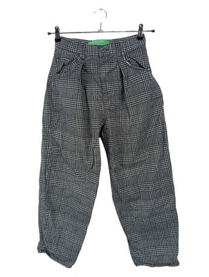 UNITED COLORS OF BENETTON High-Waist Hose Damen Hose Gr. DE 36 hellgrau
