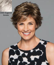 Eva Gabor Perk Wig 305C Sugared Smoke Average Cap Textured Short by HAIRUWEAR