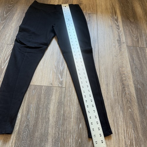 The Limited Black Stretch Dress Leggings Size Small Piping Front & Back Leg Y2K - Picture 2 of 11