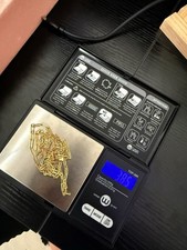 10K Real Yellow Gold Paperclip Chain Necklace...