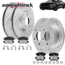 For 1999-2004 Ford Mustang Front And Rear Disc Brake Rotors Ceramic Brake Pads For 1999-2004 Ford Mustang Front And Rear Disc Brake Rotors Ceramic Brake Pads