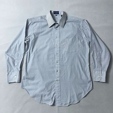 Vintage Givenchy for Chesa Shirt Men 16.5-32 Blue Plaid
