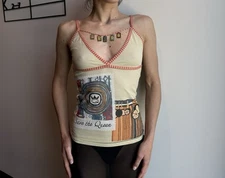 Save The Queen Vintage Mesh Tank Top