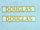 Replacement DOUGLAS labels set of 2 for Matchbox Lesney 51c AEC 8 Wheel Tipper