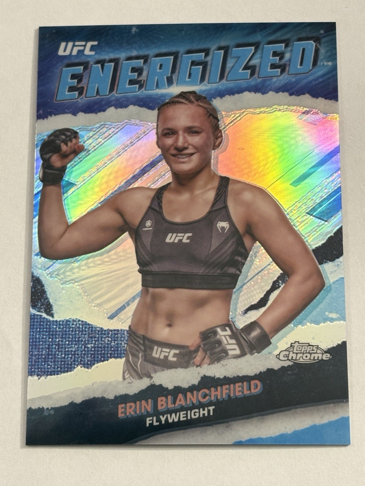 2024 Topps Chrome UFC Erin Blanchfield Energized SSP Case Hit