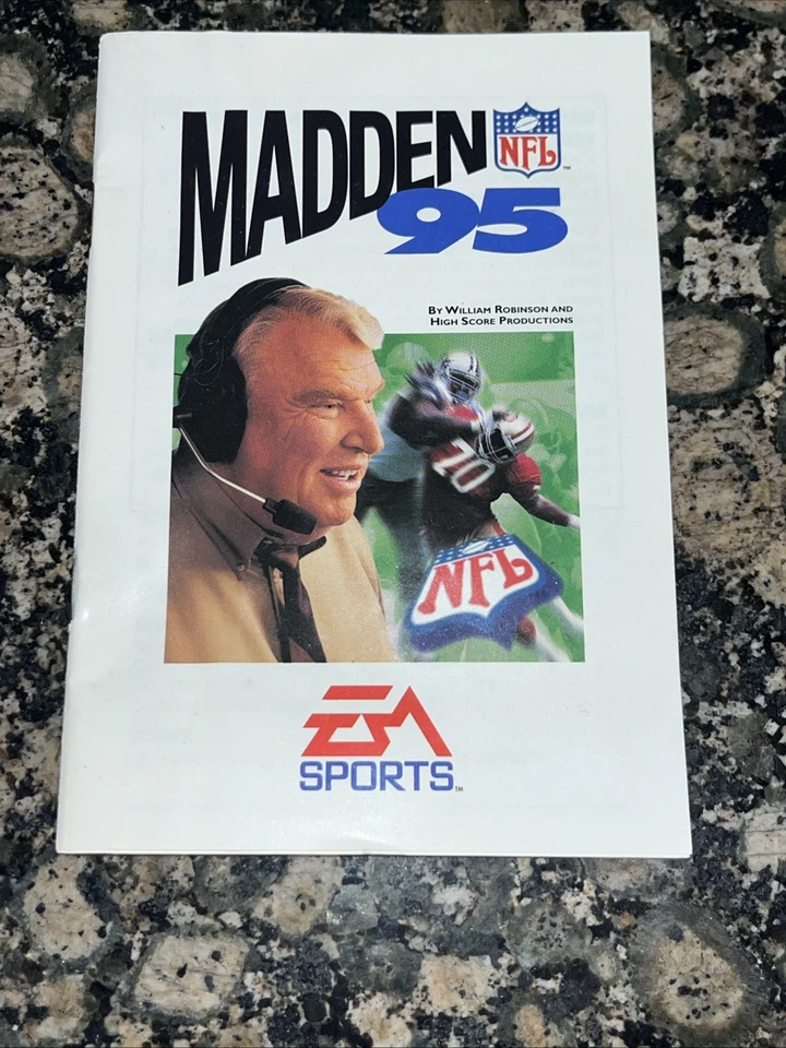 Madden NFL 94 & Madden NFL 95 (Sega Genesis, 1994) Registration Card And Poster  - Image 3 of 4