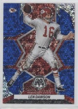 2022 Panini Mosaic No Huddle Blue Mosaic Prizm 9/75 Len Dawson #237 HOF uk2