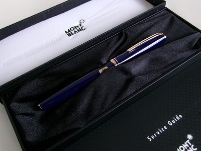 Montblanc Generation Fountain Pen 14K M Nib Blue GT