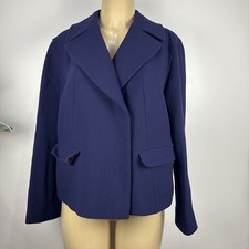 Giorgio Armani Le Collezioni Wool Women s Blazer Jacket Sz 10 Made In Italy