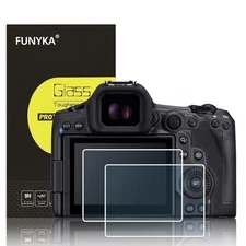 Set of 2 Ultra-Thin Glass Screen Protectors for Canon EOS R5II R3 R5 and R5C