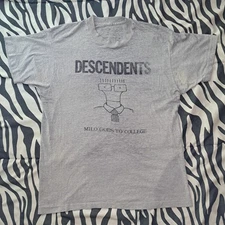Descendents -  1985 Vintage Punk  T-Shirt -  "Milo Goes to College"  