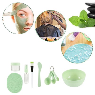 9Pcs DIY Face Mask Mixing Bowl Set Spoon Brush Mixing Makeup Beauty Home Too BAK
