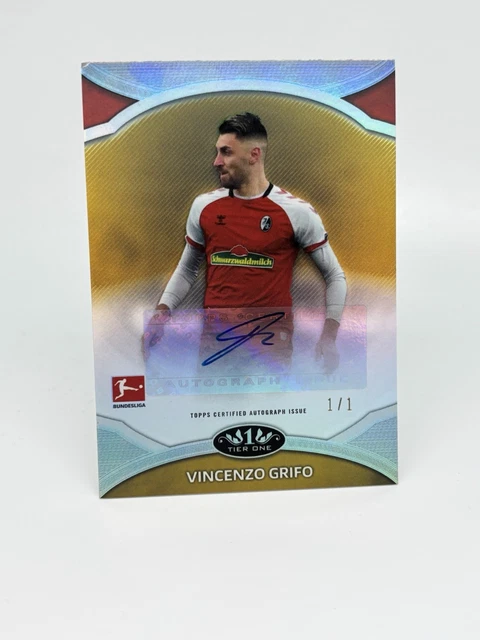 Topps Bundesliga Tier One 2020-2021 VINCENZO GRIFO / SC Freiburg 1/1 Auto PP-VG