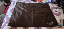 Coach Brown Satin Drawstring Dust Bag 23" x 19" Purse Accessories B74