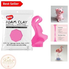 Pink Modeling Foam Clay - 1.1 lbs, Air Drying, Non-Toxic for Creative Projects