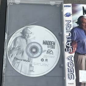 Madden NFL 98 Sega Saturn, 1997 Authentic Game TESTED Works Case Damaged