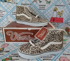 VTG Vans Y2K Dead Stock VANS 2003 White Seal Brown Dark Gum SK8-Hi Shoes W's 8.5