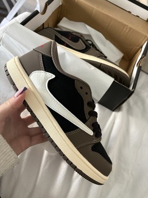 Sneaker Travis Scott Größe 37 5 Nike Air Jordan 1 Low