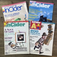 Apple inCider Computer Magazine Lot 4 - 1980s, 90s Vintage