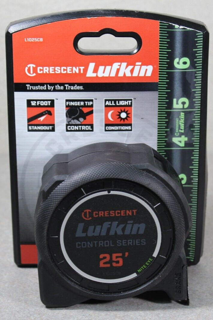 Crescent Lufkin L1025CB-02 Control Series 25&rsquo; Nite Eye Tape Measure