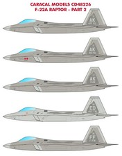 Caracal Models 1/48 Lockheed-Martin F-22 Raptor Part 2 - CD48226