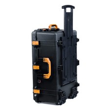 Black  Yellow Pelican 1650 case. New push button latches. Case is empty.