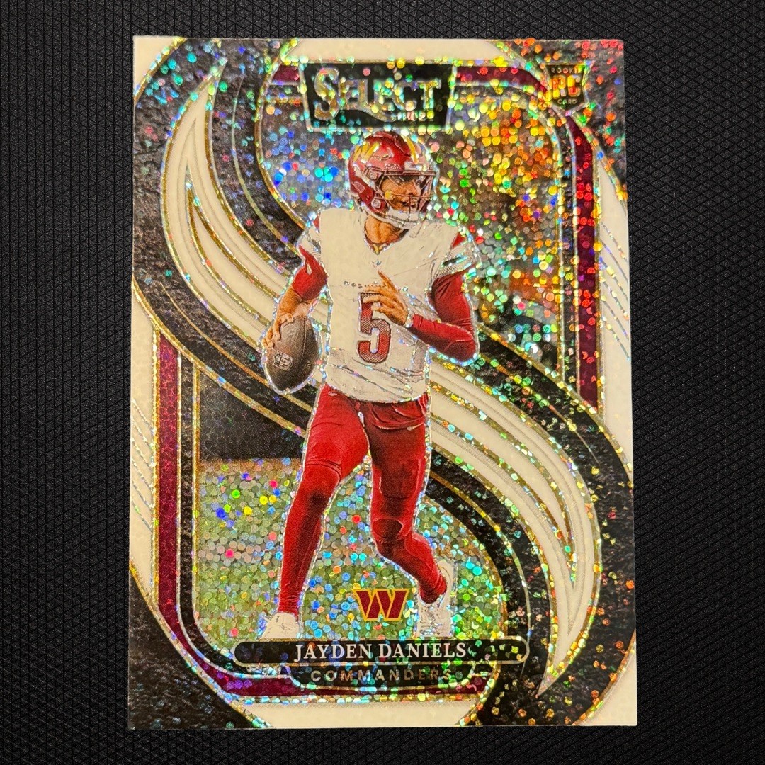 2024 Panini Select Jayden Daniels - Premier Level - White Sparkle RC SSP
