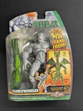 Marvel Legends Wendigo Build A Figure BAF Fin Fang Foom 2007 Card Damage