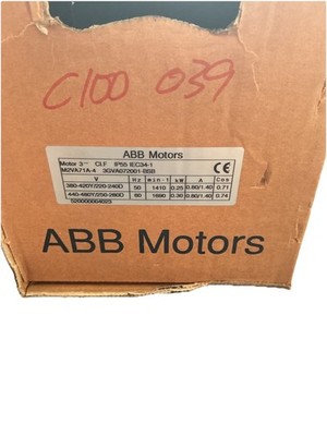 ABB Industrial Electric Motor M2VA71A-4 3GVA072001-DSB 380-480V IP55 IEC71