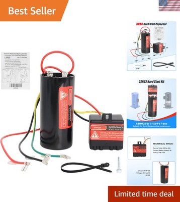 Pre-Wired Hard Start Kit for 5 Hp AC Units - Saves Energy & Ensures Reliability