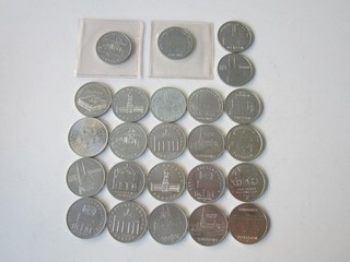 DDR Lot 5 20 Mark Stücke mit Kleist Bebel etc. (16731)