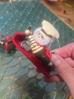 Vtg 90's Hershey's Christmas ornament SANTA BAKER ON TOBAGGON & KISS  Kurt Alder — photo 2