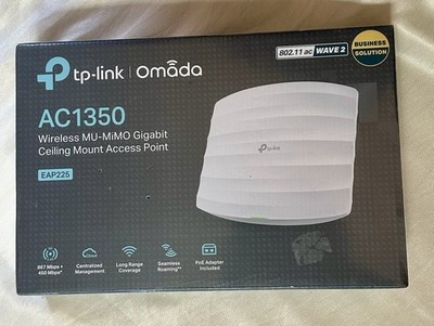 TP-Link EAP225 Omada AC1350 Wireless MU-MIMO Gigabit Ceiling Mount Access Point