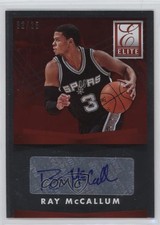 2015-16 Panini Donruss Elite Signatures Red 2/25 Ray McCallum #ES-RM Auto b9e