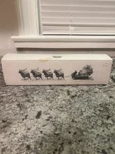 Department 56 Heritage Village Sleigh & 8 Tiny Reindeer #56111 