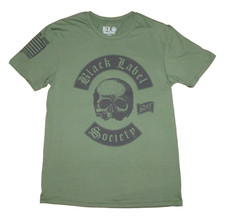NEW Men's Black Label Society Green Flag Print T-Shirt
