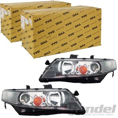 2x TYC H1/H1 SCHEINWERFER LINKS+RECHTS passend für HONDA ACCORD VII BIS 12.2005