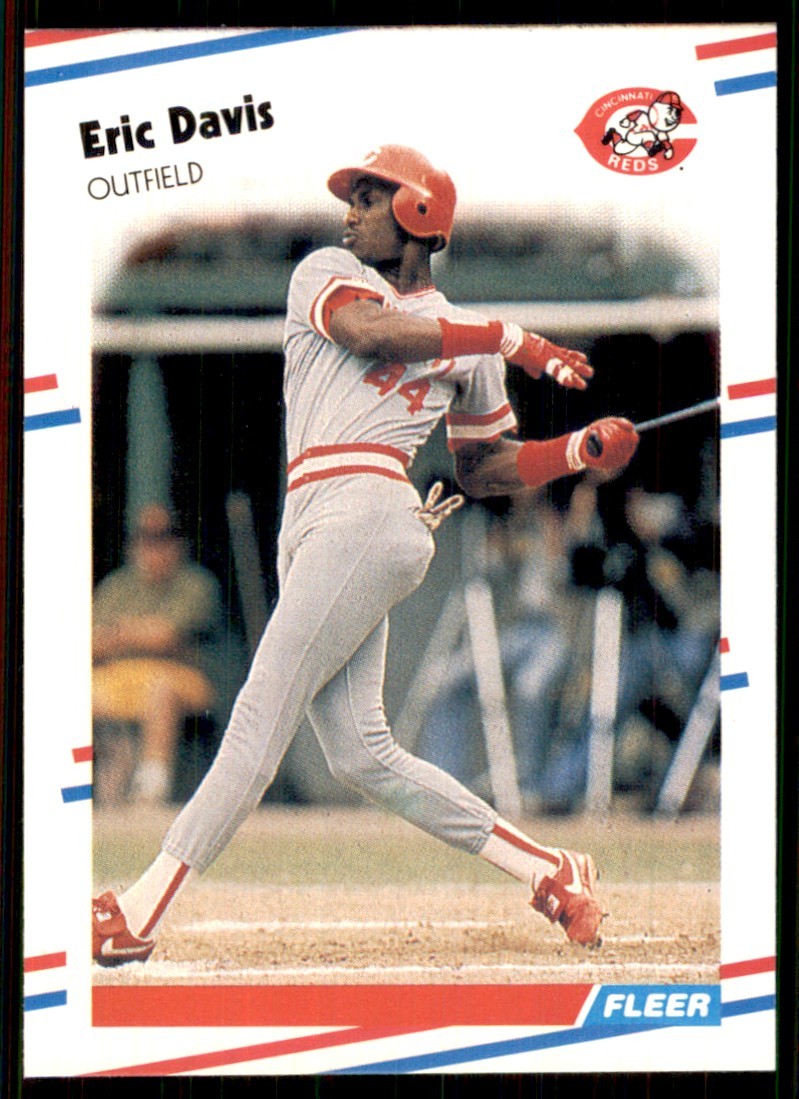 1988 Fleer #231 Eric Davis Cincinnati Reds