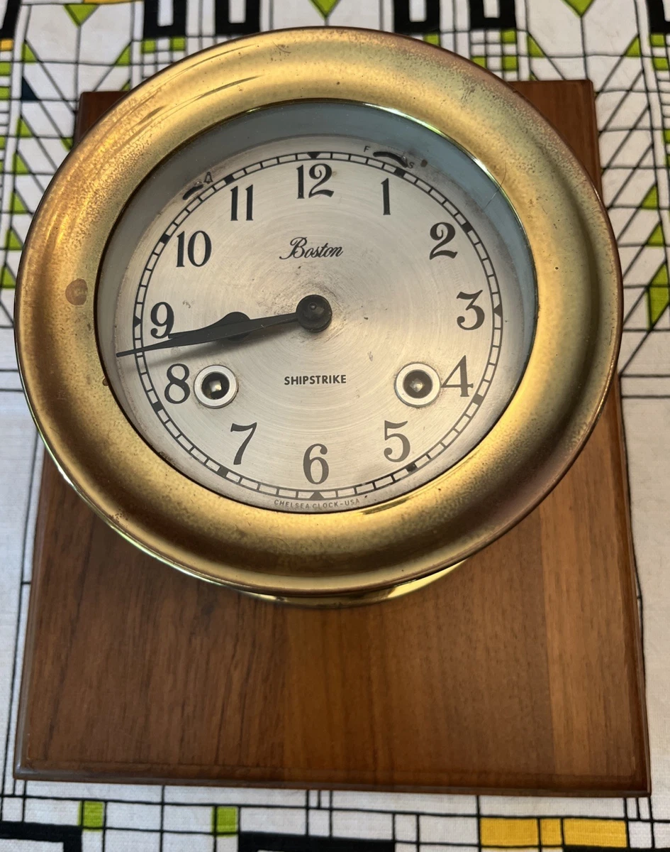 United States Chelsea Vintage Original Antique Maritime Clocks for