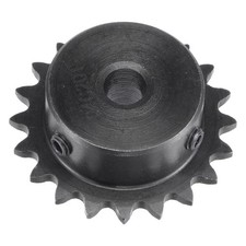 20 Teeth Sprocket 1/4" Pitch, 8mm Bore Carbon Steel with Set Screws